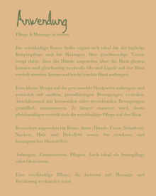 VELOURS ROSE TREASURE - Gesichts – und Körperbalsam