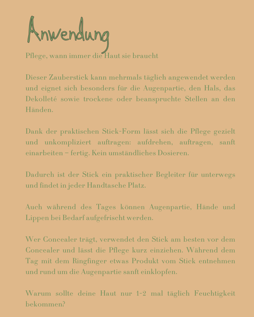 FRANKINCENSE TREASURE - Gesichts – und Dekolleté Stick